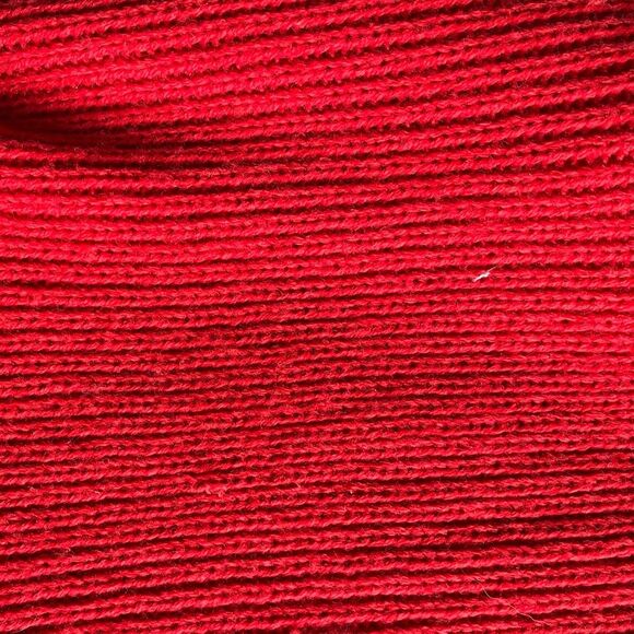 Vintage Maurada XL open front sweater cardigan in red and black - Picture 6 of 6